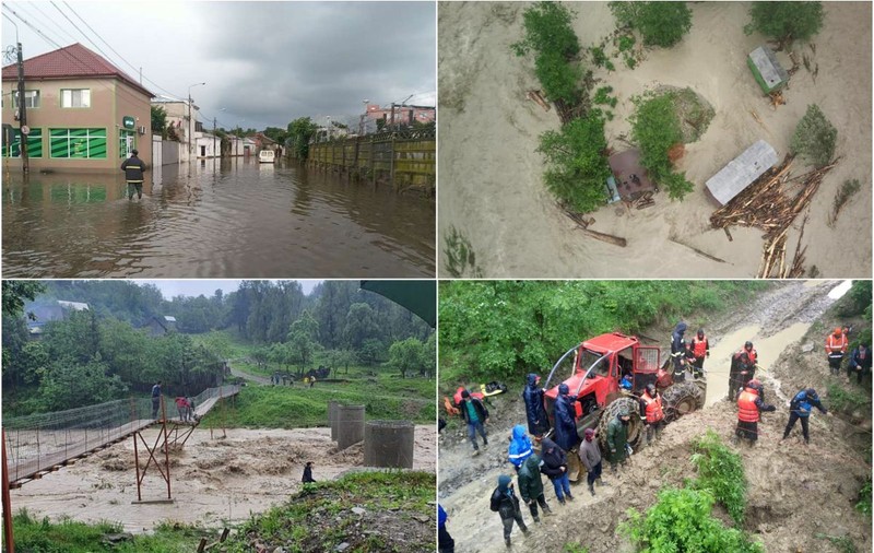 Bilanțul inundațiilor: două decese, o persoană dispărută și 77 de localități afectate