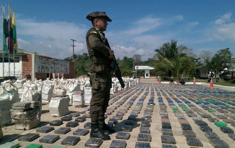 Cantitate record de cocaină confiscată în Columbia, de la începutul anului