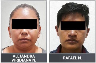 Părinții fetiței care a vrut să moară, decât să-i mai vadă. Foto: Procuratura Puebla