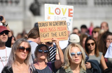 Protest anti-lockdown la Londra | Foto: EPA