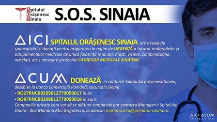 Apelul spitalului din Sinaia