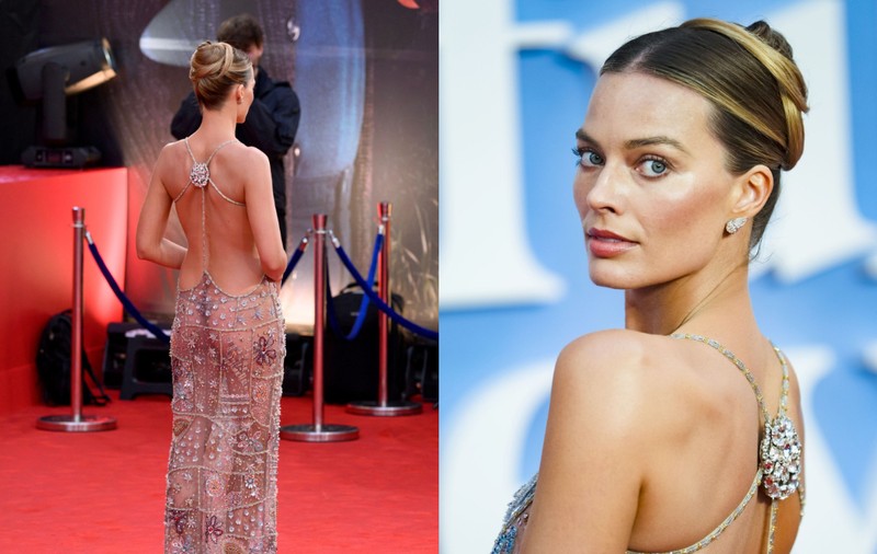 Imagini cu Margot Robbie într-o rochie transparentă și spectaculoasă. Cum arată din față ținuta actriței în vârstă de 35 de ani