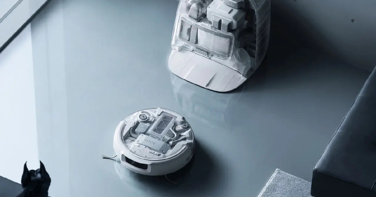 Un aspirator robot DJI Romo
