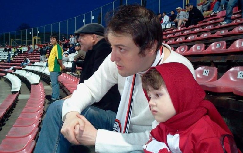 Călin Geambaşu şi-a dus fiul pe stadion!