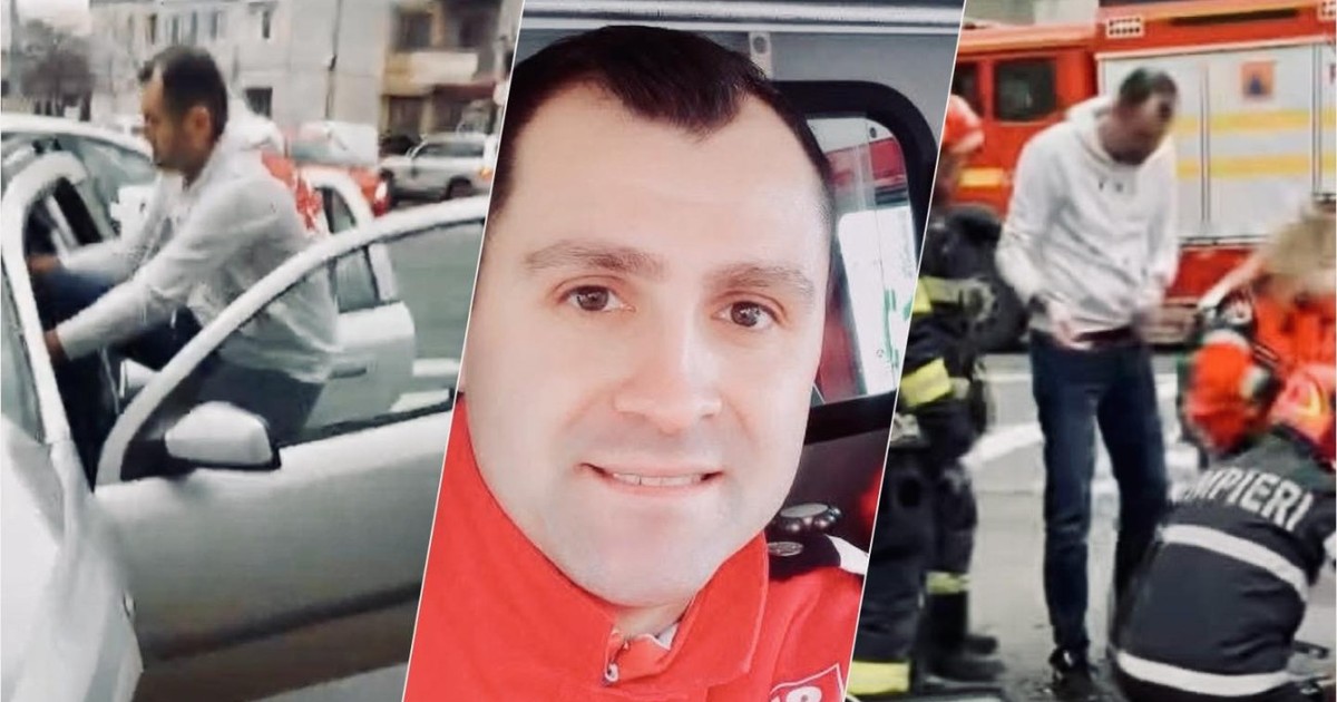 Gabriel Chivu, paramedic din Brăila aflat în timpul liber, a salvat doi oameni de la moarte după un accident teribil