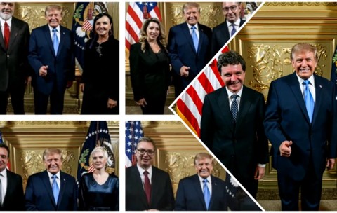 „Trump de carton”, conspirația care a EXPLODAT după pozele cu liderii din Balcani! Analiza imaginilor arată ce s-a întâmplat de fapt