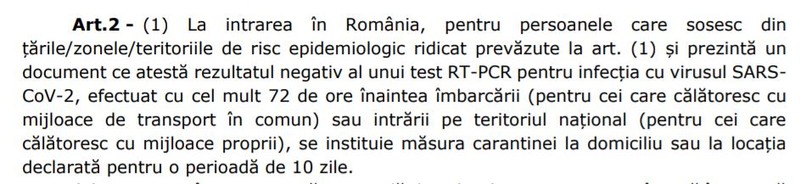 Românii nu mai sunt obligați de hotărârea CNSU din 11 februarie să prezinte un test, însă, de fapt, nu le va fi permisă îmbarcarea în avioane fără acest test