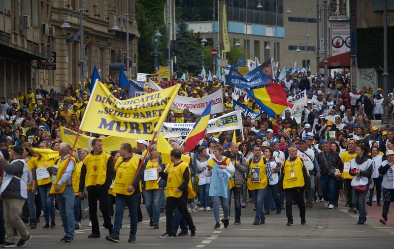 Sindicatele din învățământ reiau protestele în stradă. Pe 4 februarie sunt așteptați în fața Guvernului aproximativ 2.000 de profesori