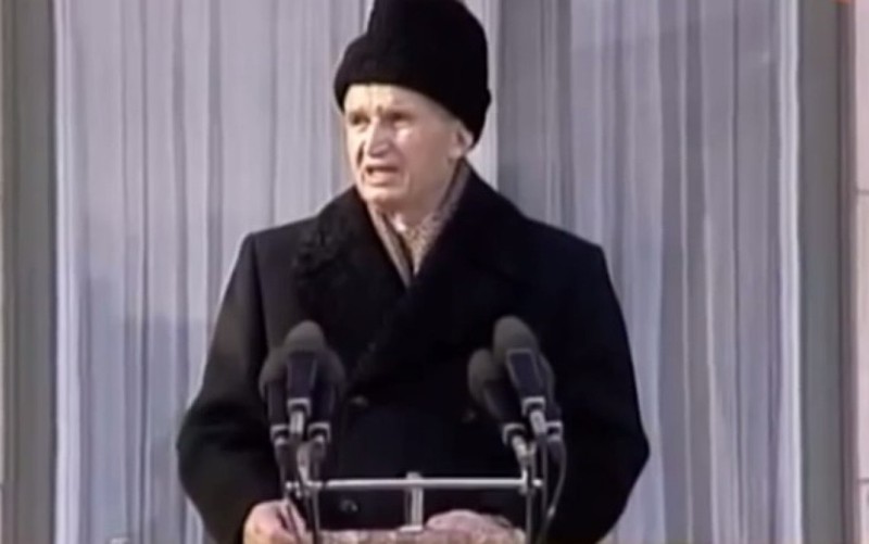 Nicolae Ceaușescu și ultimul său discurs ținut în fața românilor, din clădirea Comitetului Central | Foto: captură TV