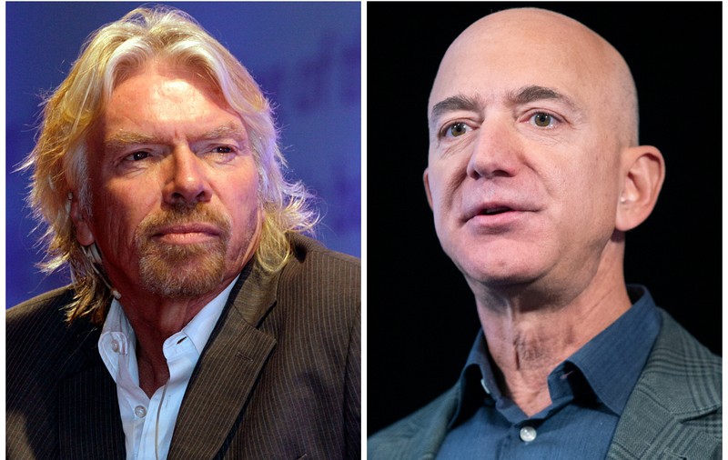 Sfatul lui Richard Branson pentru Jeff Bezos, miliardarul care va zbura în spațiu pe 20 iulie