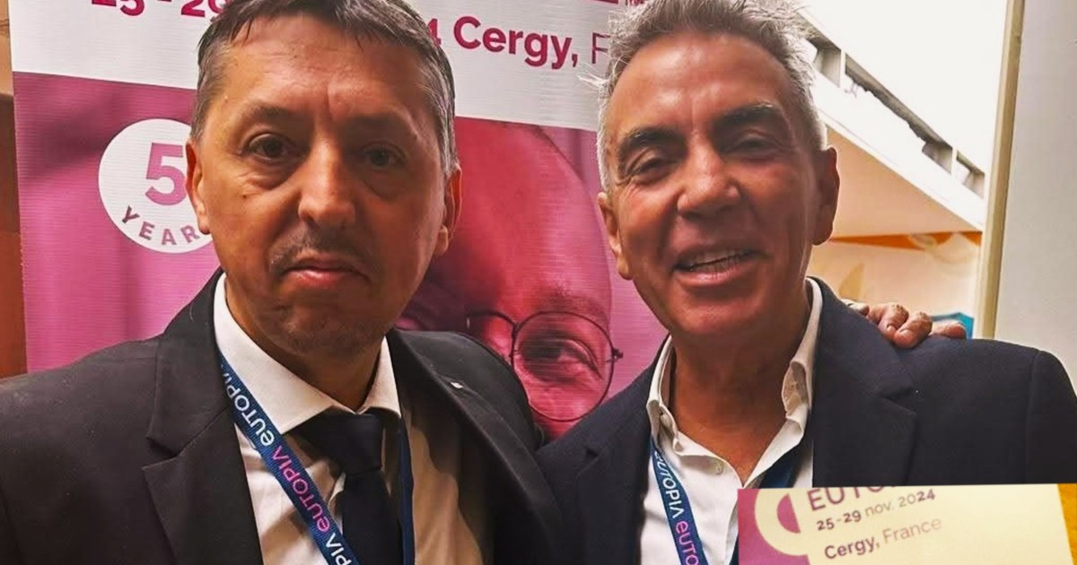 Ministrul Educației Daniel David și afaceristul Dragoș Anastasiu la o reuniune Eutopia
