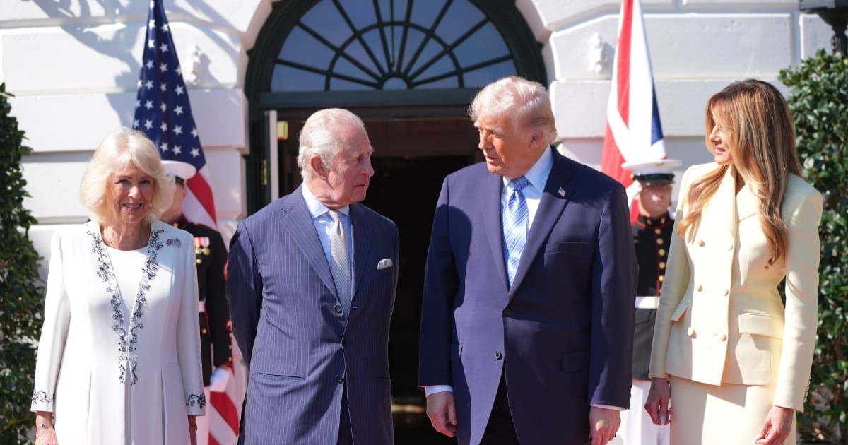 Regele Charles și Regina Camiila alături de Donald și Melania Trump la Casa albă