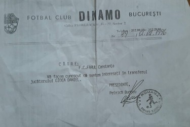 Dinamo a vrut să-l transfere pe Gâdea de la Farul. Foto: Arhiva personală