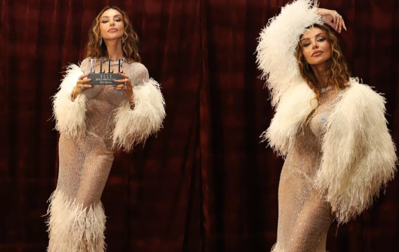 Cum a apărut Mădălina Ghenea la ELLE Style Awards 2025. Actrița a purtat o rochie transparentă, care îi lăsa lenjeria intimă la vedere