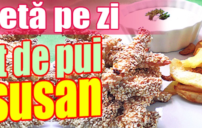 O reţetă pe zi | Piept de pui cu susan