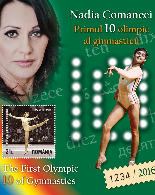 Azi se fac 40 de ani de la primul 10 din istoria gimnasticii. Performanța Nadiei Comăneci, omagiată printr-o colecție de timbre. 25 de articole Libertatea de colecție