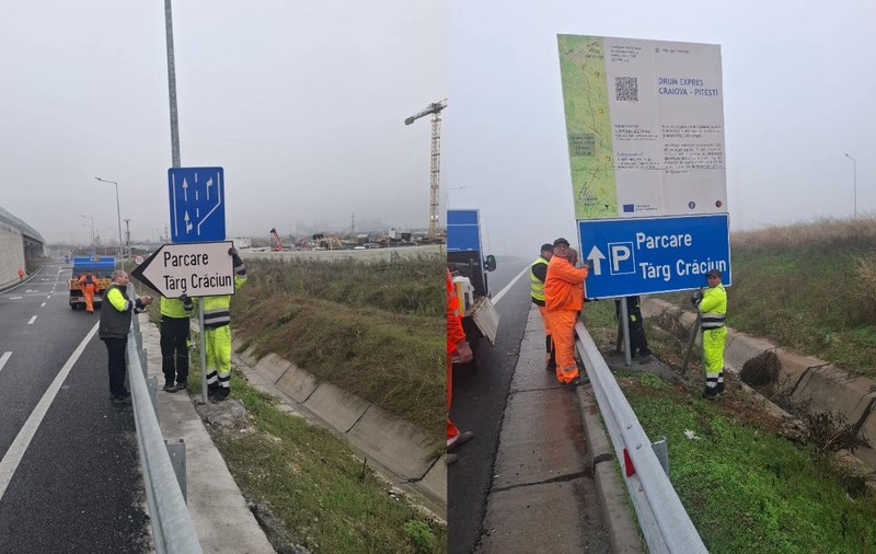 Măsuri speciale la Craiova pentru cei care vin la Târgul de Crăciun: au fost instalate panouri pentru turiști