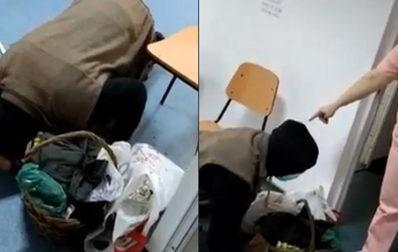 Spitalul din Corabia, fără acreditare după cazul bătrânului care a stat în genunchi trei ore până să fie băgat în seamă de medici