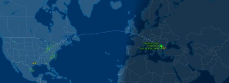 Avionul a aterizat în România pe 27 mai, la ora 6:41 pm