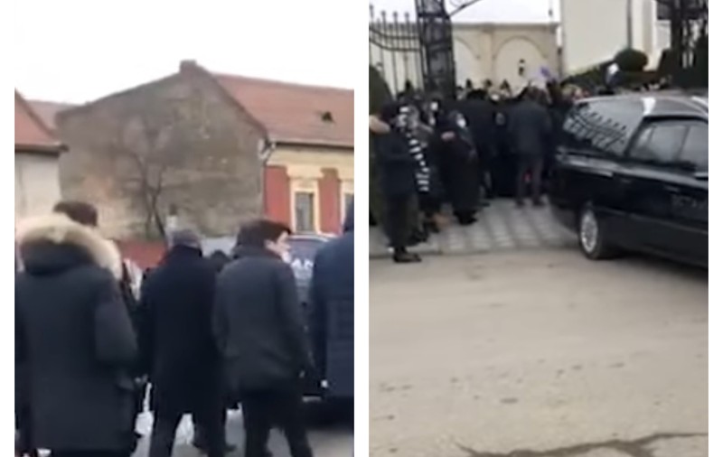 VIDEO  | Mama interlopului Viscol, din Lugoj, condusă pe ultimul drum cu lăutari, prin centrul orașului închis de carantină. Poliția a dat zeci de amenzi