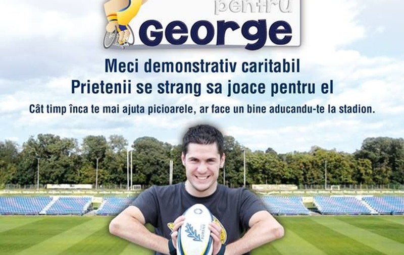 Gest caritabil pentru fostul rugbist George Baltă! Prietenii joacă rugby mâine pentru el!