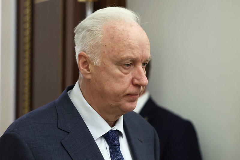 Investigative Committee head Alexander Bastrykin arrives to attend a meeting of Russian President Vladimir Putin with heads of Russian law enforcement agencies at the Kremlin in Moscow, Russia, Monday, June 26, 2023.,Image: 785481390, License: Rights-managed, Restrictions: This content is intended for editorial use only. For other uses, additional clearances may be required. POOL PHOTO, Model Release: no, Pictured: Vladimir Putin