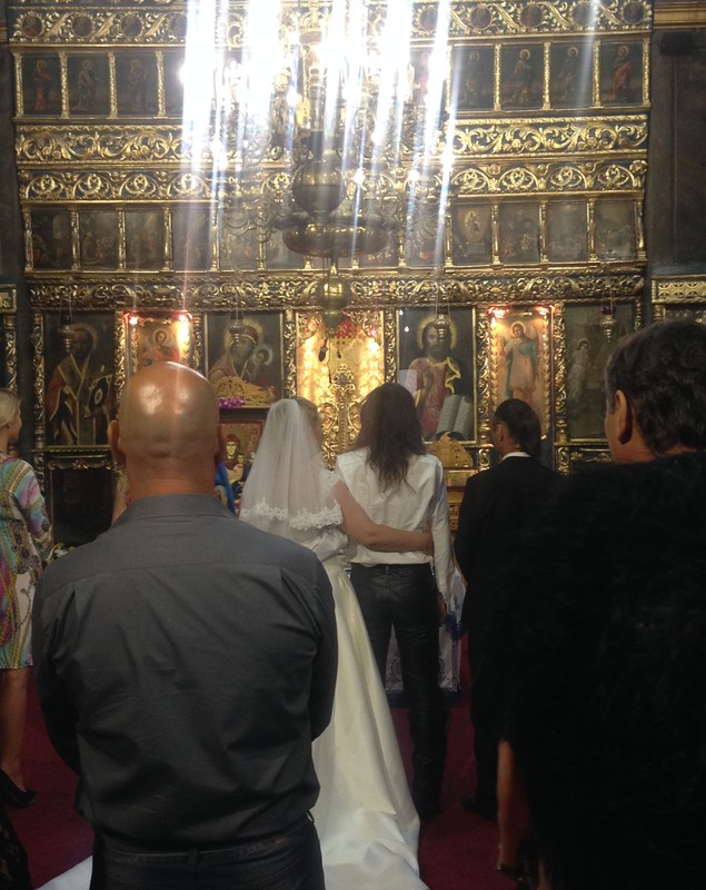 FOTO EXCLUSIV/ Așa nuntă nu a existat! Kempes, cel mai iubit solist rock, la altar în pantaloni de piele