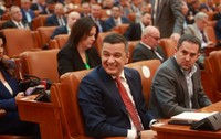 Sorin Grindeanu și Ciprian Șerban în Parlament FOTO Eli Driu