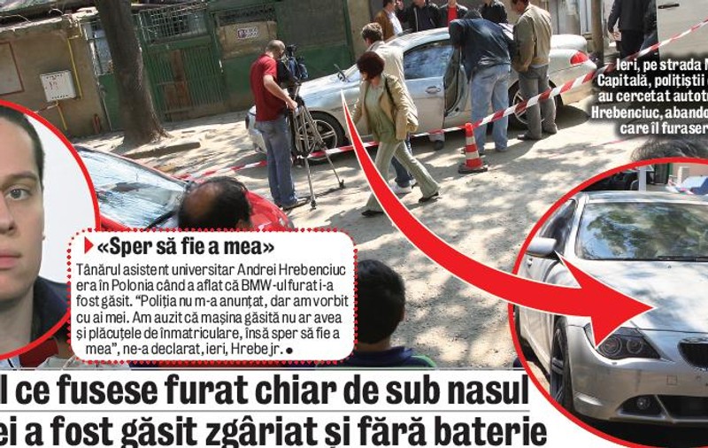 Hrebe, hoţii ţi-au bulit maşina!