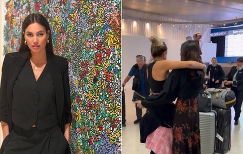 Alina Puscau si-a intampinat mama si prietena la aeroport. FOTO/ Instagram