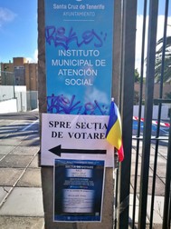 Secția de votare din nordul insulei Tenerife, între La Laguna și Santa Cruz FOTO: Emanuel Ciocu