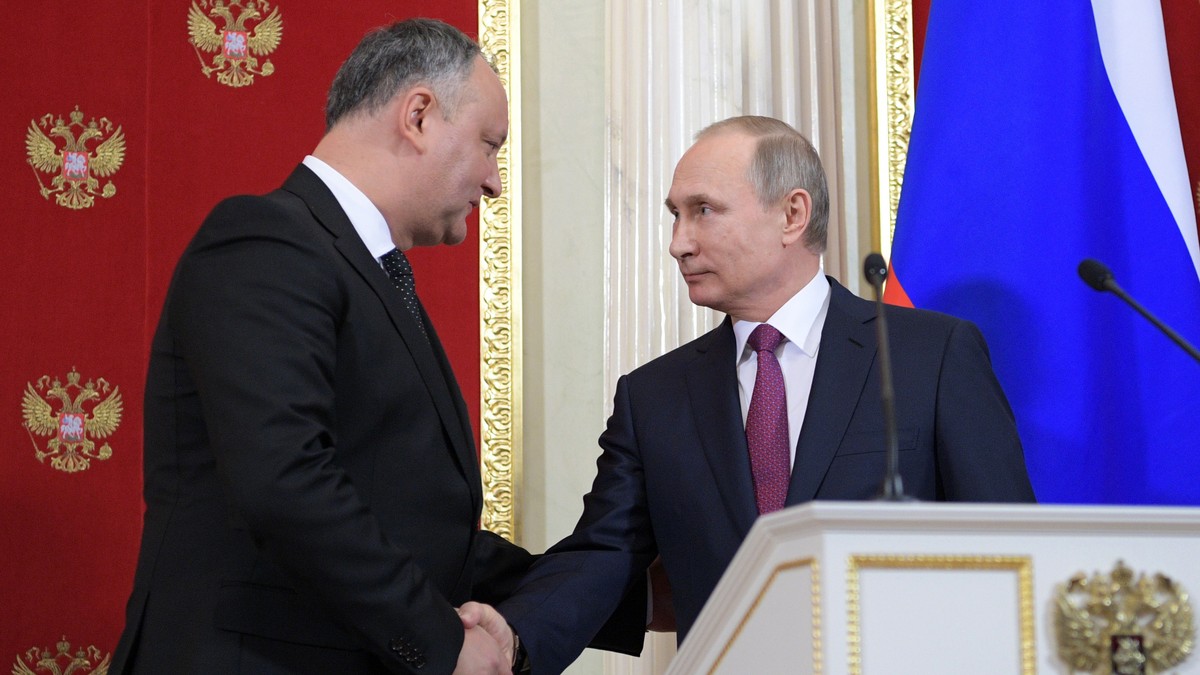 Igor Dodon și Vladimir Putin