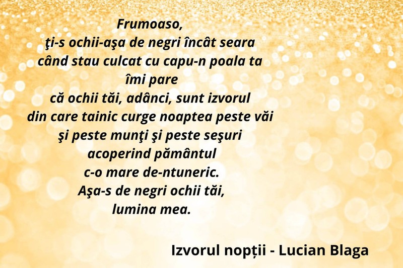 Izvorul nopții - Lucian Blaga poezii