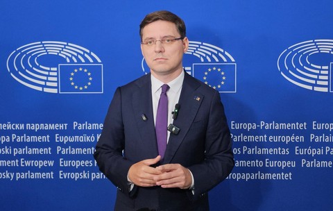 Victor Negrescu, miercuri, 16 septembrie, în Parlamentul European de la Strasbourg. Foto: Cristian Otopeanu / Libertatea 