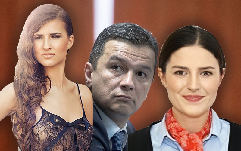 Cătălina Mirită, stânga, Sorin Grindeanu și Alina Modan