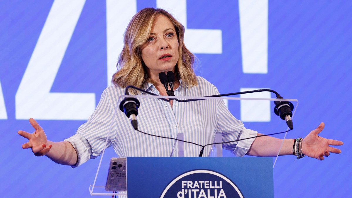 Giorgia Meloni, Foto Hepta
