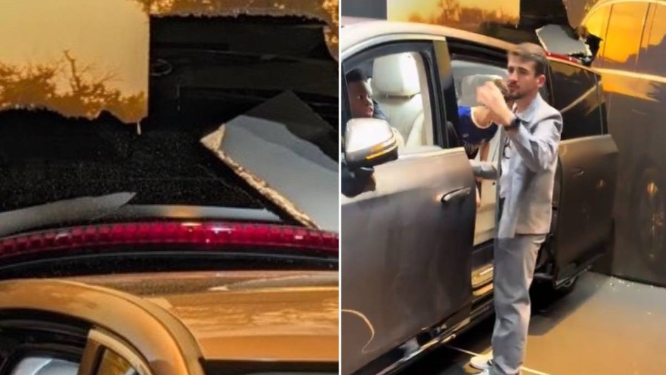 Accident Mercedes VLE SAlon Auto Paris