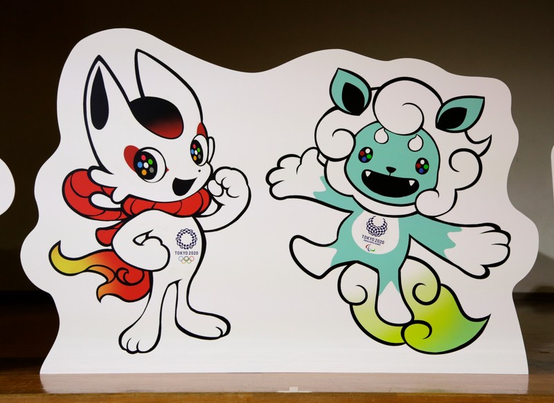 epa06373005 One of three shortlisted mascot design sets of Tokyo 2020 Olympic Games (L) and Paralympic Games is unveiled at an elementary school in Tokyo, Japan, 07 December 2017. The Tokyo Organising Committee of the Olympic and Paralympic Games announced on 07 December 2017 its Mascot Selection Panel has shortlisted three mascot design sets, each containing one mascot for the Olympic Games and one for the Paralympic Games, selecting from 2,042 entries. From 11 December to 22 February, 6.5 million schoolchildren at every elementary school across the country will be given opportunity to review the desings, with their classes casting a single vote in favour of the one sets. The winner will be announced on 28 February, just after the closing ceremoy of the PyeongChang 2018 Olympic Games. The mascot will be named and formally debut in July or August 2018. EPA-EFE/KIMIMASA MAYAMA