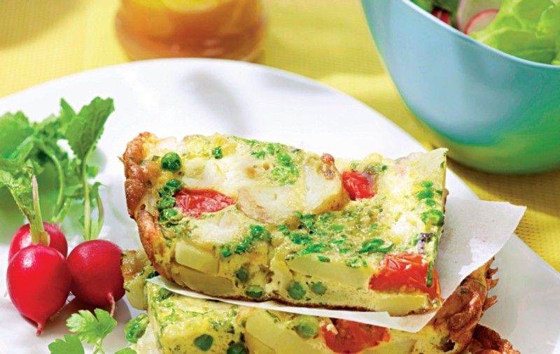 Frittata cu mazăre