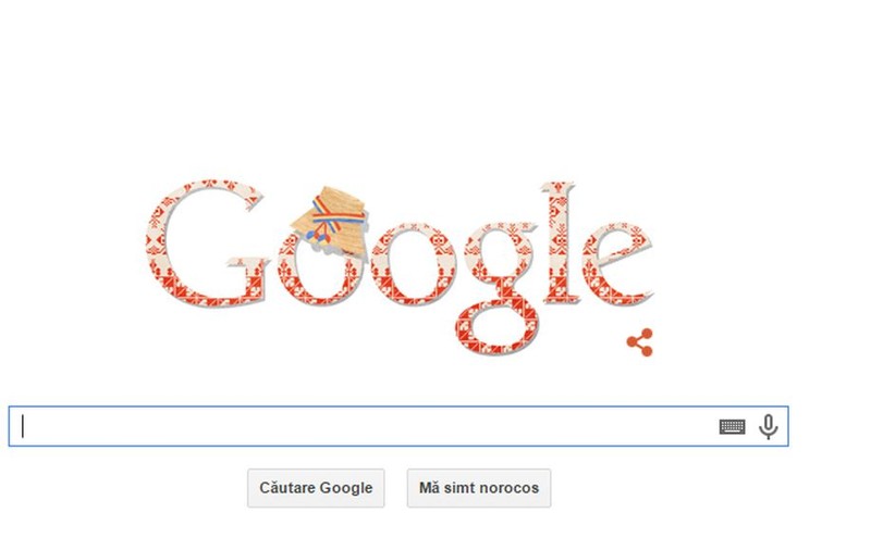 GOOGLE celebrează ZIUA NAȚIONALĂ A ROMÂNIEI cu un LOGO SPECIAL, de 1 decembrie