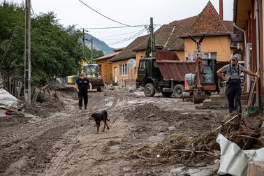 A doua curățenie cu voluntari în barul de lângă Primărie