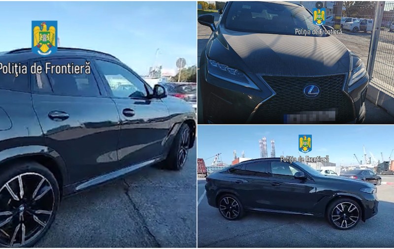 Mașini de lux de 130.000 de euro, căutate în Suedia și găsite în portul Constanța, la un pas să fie scoase din țară | VIDEO 