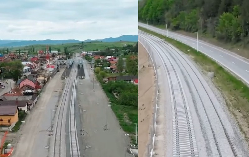 Lucrări în ritm alert pe magistrala feroviară Cluj – Oradea: Sunt așteptate din Italia trenurile cu restul de șină