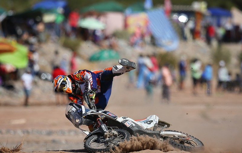 Mani Gyenes, singurul român din Dakar, locul 22 în etapă și pe 14 la general, la clasa moto / FOTO