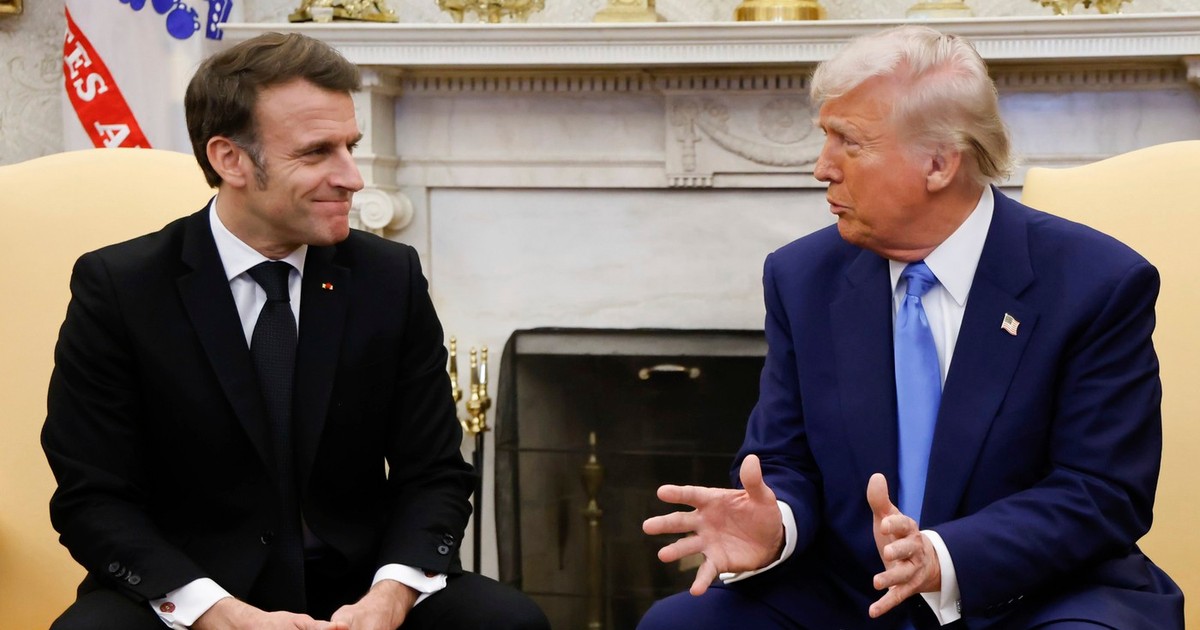 Emmanuel Macron (stânga), primit de Donald Trump la Casa Albă Foto: Profimedia