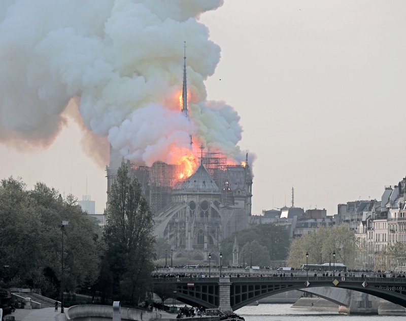Fotografiile dezastrului de la Notre-Dame. Ce a spus șeful șantierului de restaurare | FOTO