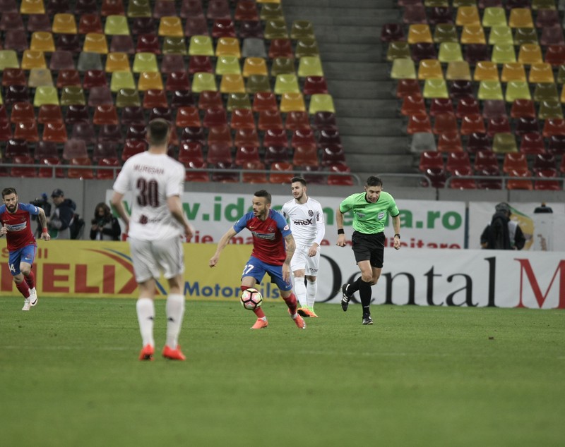 Liga 1, play-off, etapa 1. Steaua - CFR Cluj 2-0. Ovidiu Popescu, gol de generic. Trupa lui Becali a urcat pe primul loc! Reacţii / FOTO & VIDEO