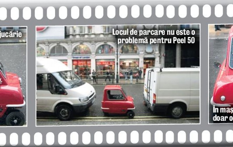 Cea mai mică maşină din lume, pe străzile Londrei