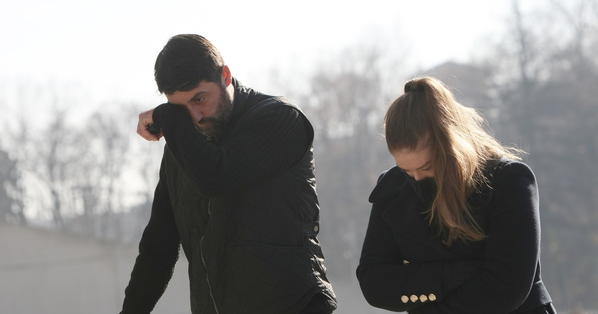Ciprian, fratele lui Didi Prodan, la Arena Națională, acolo unde a fost depus vineri corpul neînsuflețit. Foto: Vlad Chirea