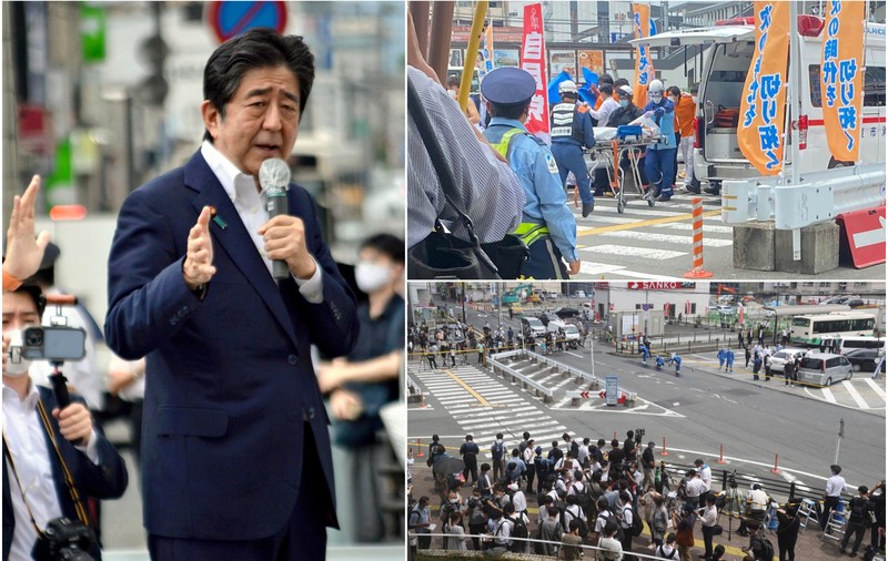 Fostul premier japonez Shinzo Abe, împușcat de două ori în timp ce susținea un discurs. Momentul atacului - VIDEO